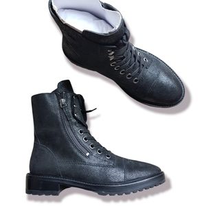 Paige Marline Black Combat moto Boots Size 8.5 NEW!